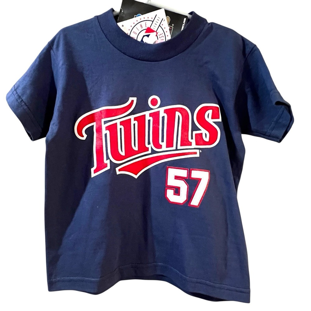 Johan Santana 57 Minnesota Twins Baseball MLB Jersey T Shirt Toddler Boys Size 4